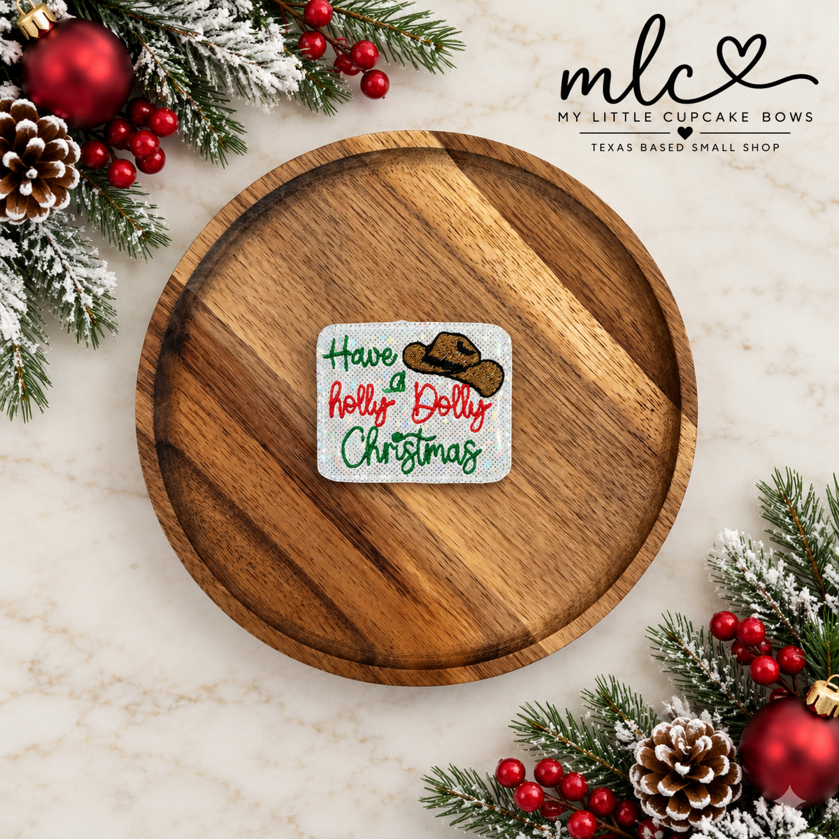 Holly Dolly Feltie Clip