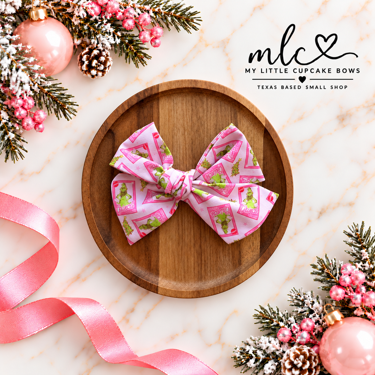 Green Guy Barbie Frames Hand Tied Bow