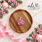 Pink & Mint Christmas Tree Feltie Clips
