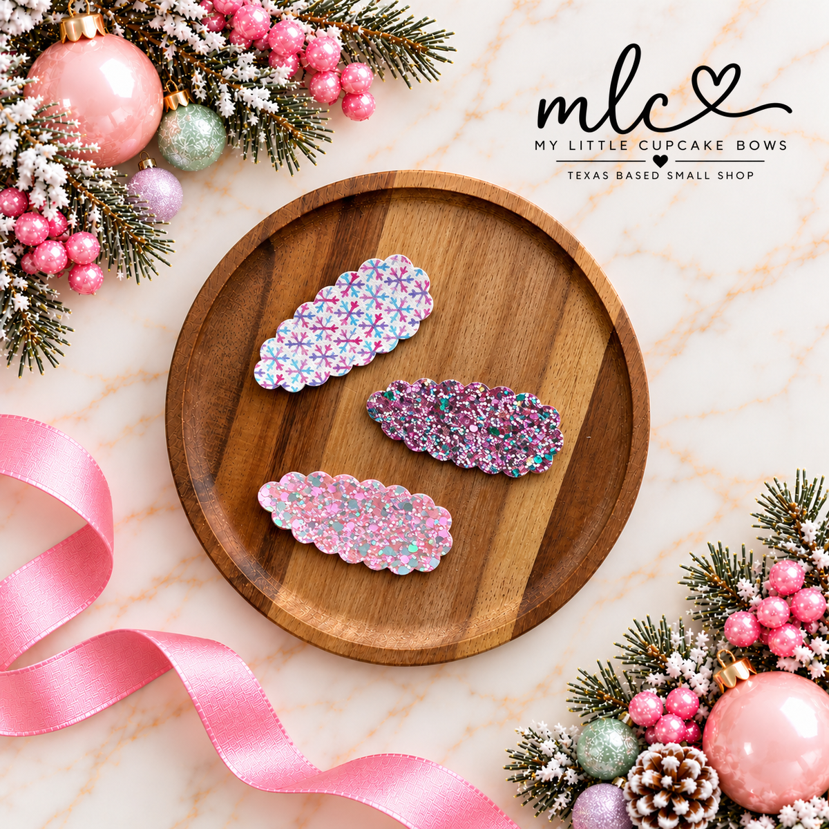 Winter Watercolor Snap Clips