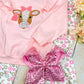 Pretty in Pink Cow Bell Bottom Set