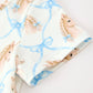 Horses & Blue Bows Twirl Dress