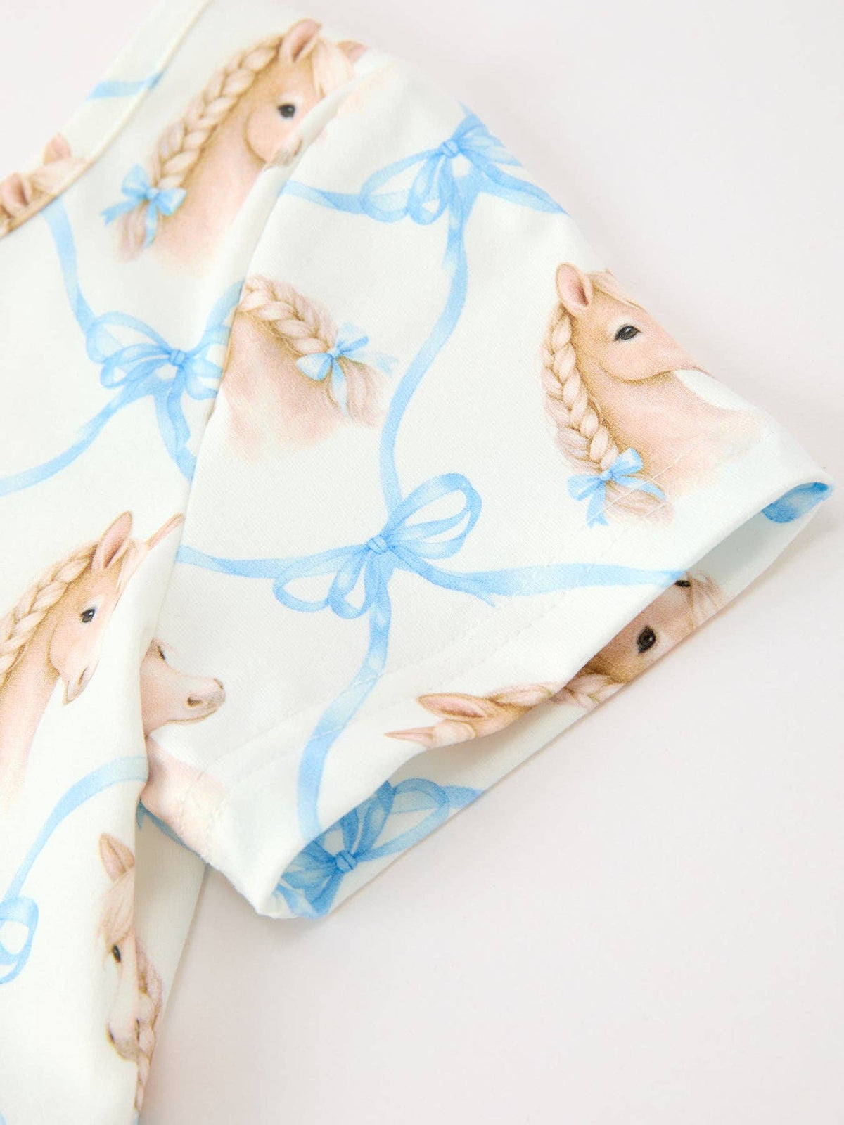 Horses & Blue Bows Twirl Dress