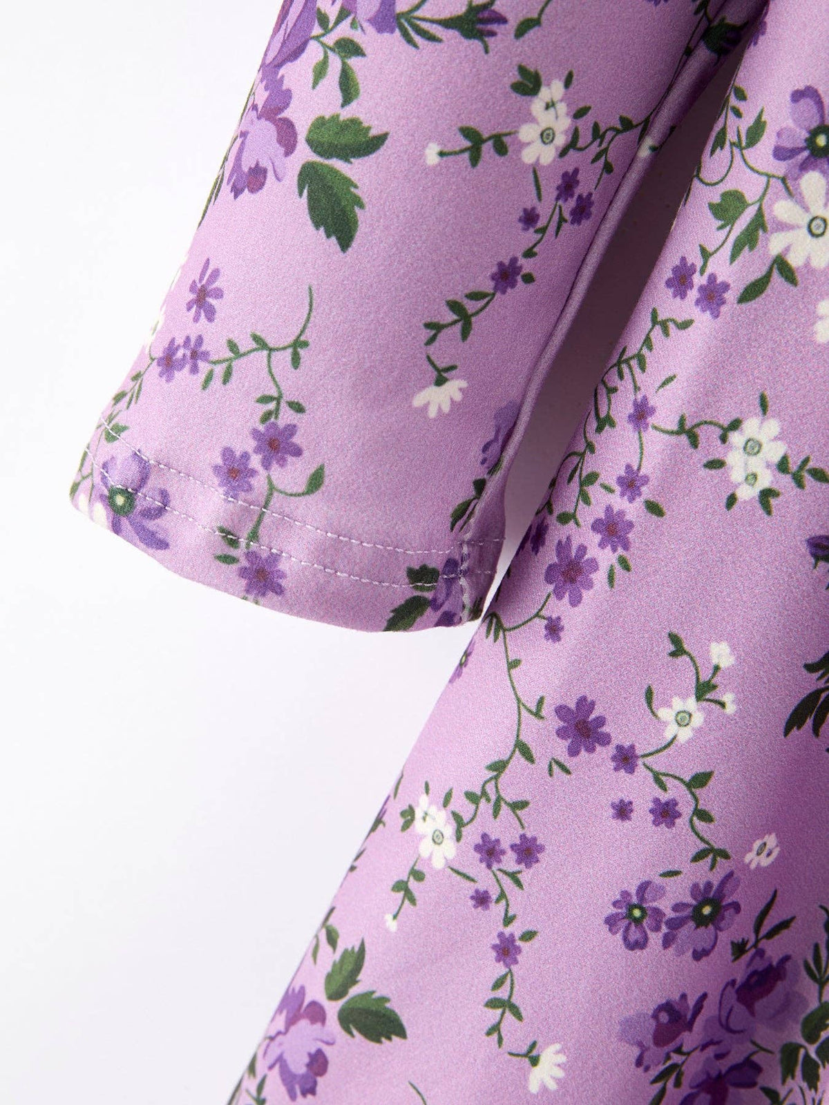 Lavender Floral Twirl Dress