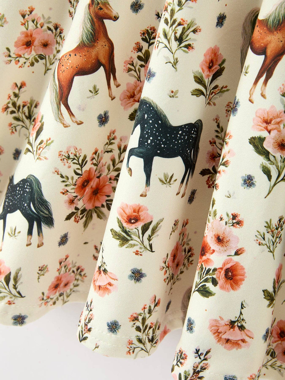 Floral Horse Sleeve Twirl Dress - Ships end of October!