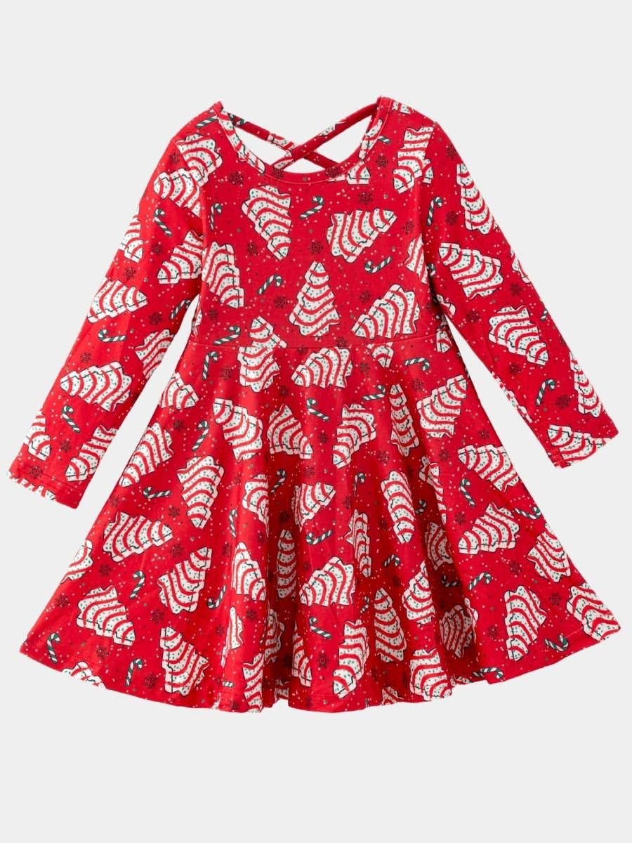 Christmas Tree Cake Twirl Dress