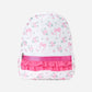 Floral Bow Print Girls Backpack Ruffle Bag