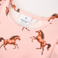 Pink Western Horse Twirl Dress
