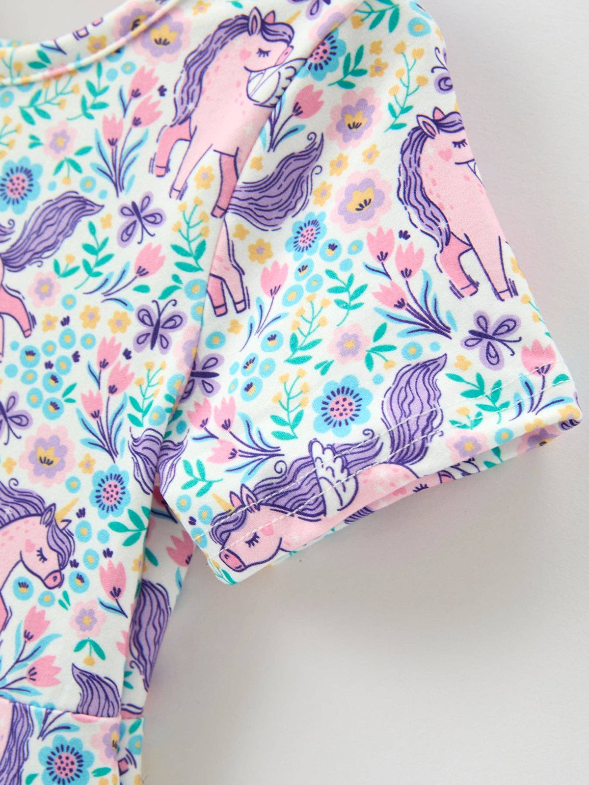 Unicorn Floral Twirl Dress