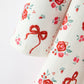Red Rose & Bow Twirl Dress