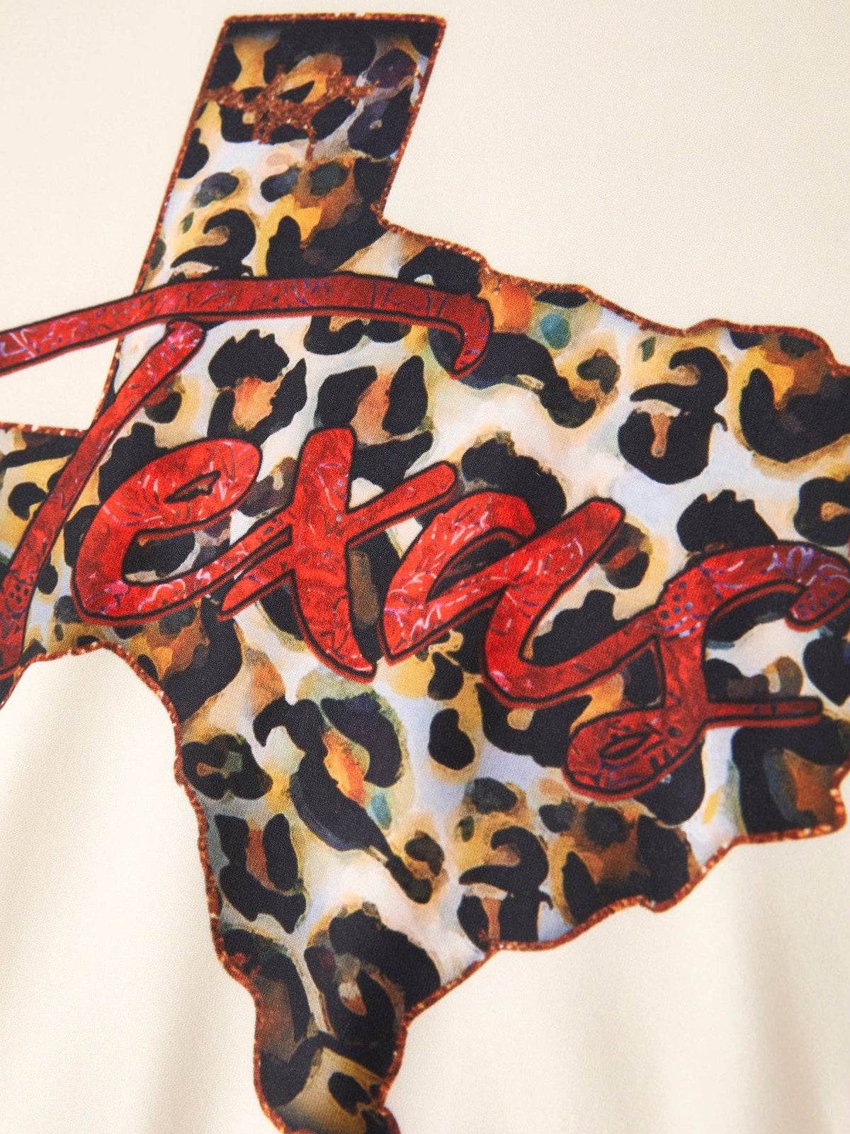 Leopard/Western Texas Long Sleeve Hoodies Set of 4