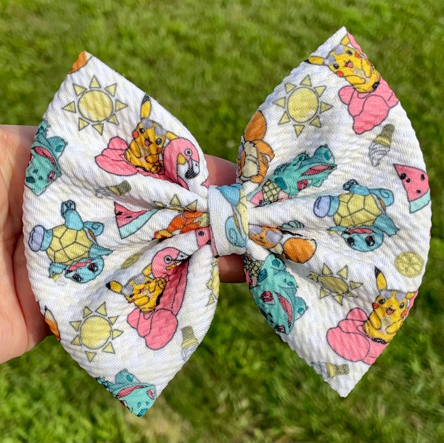 Summer Poke Fabric Bow