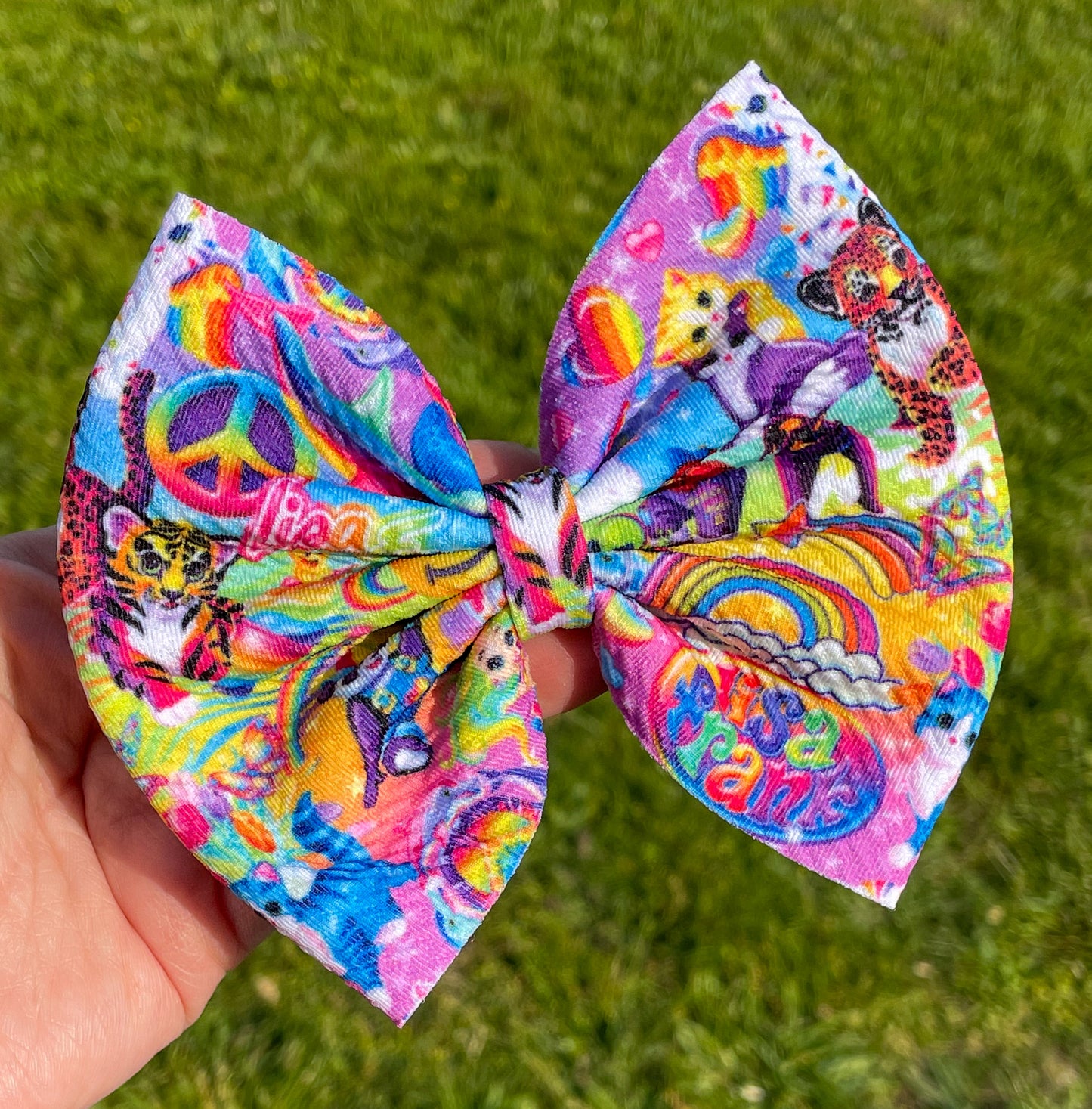 Lisa Frank Fabric Bow