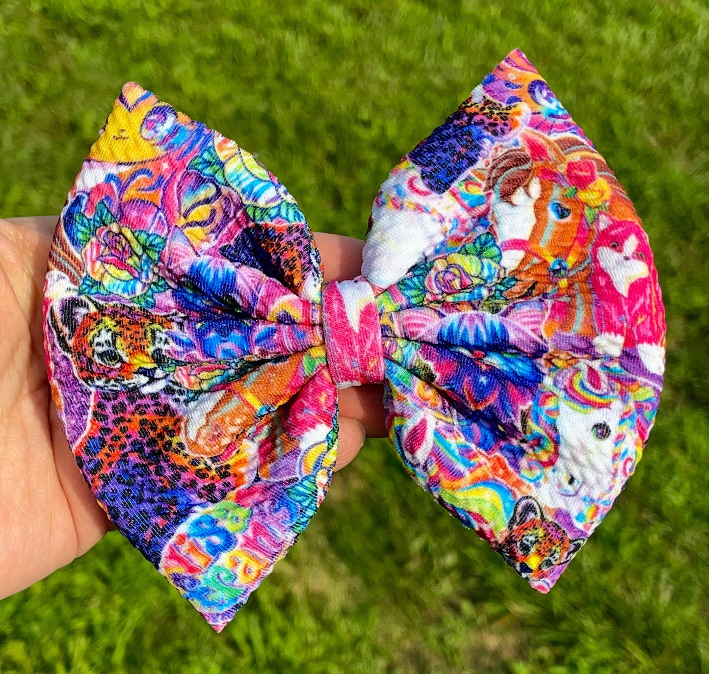 LF Animals Fabric Bow