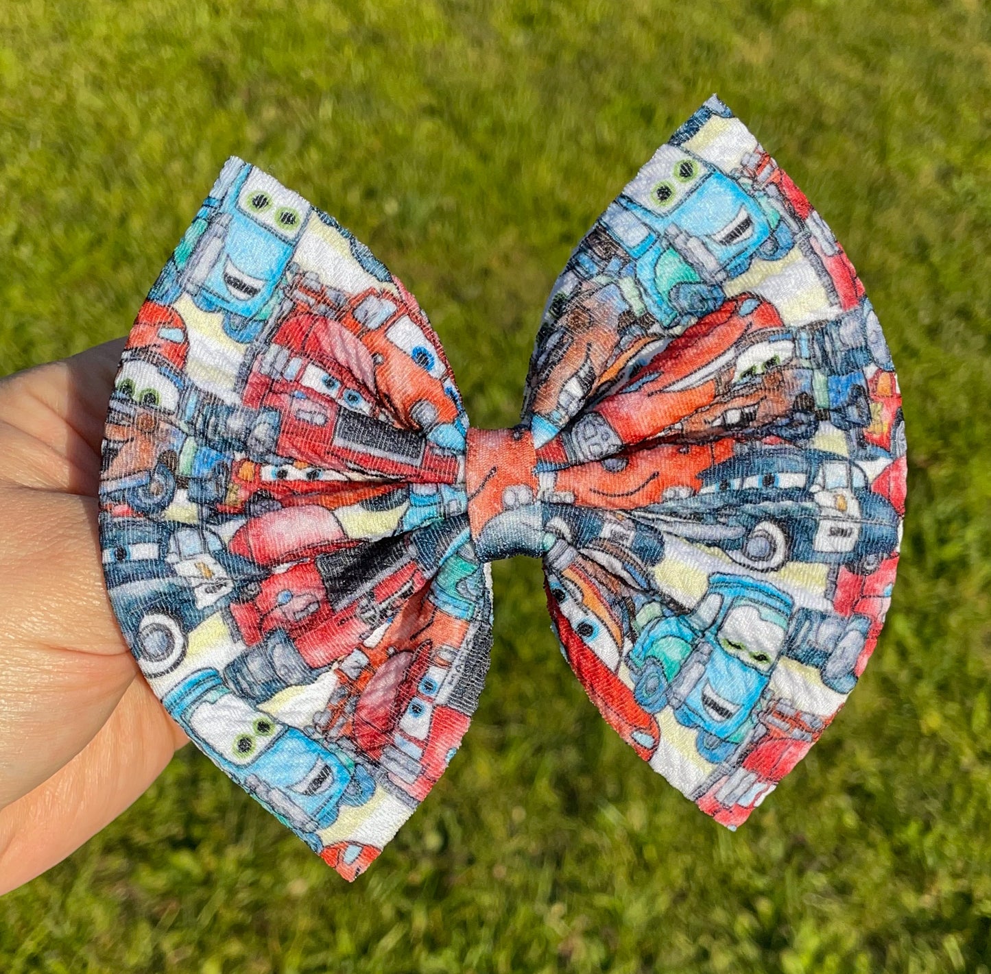 Cars Characters Fabric Bow