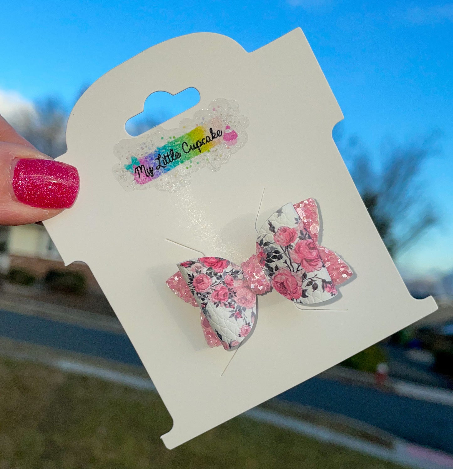 Colette Floral Bitty Bow