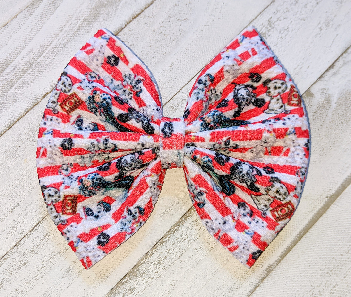 Dalmatians Fabric Bow