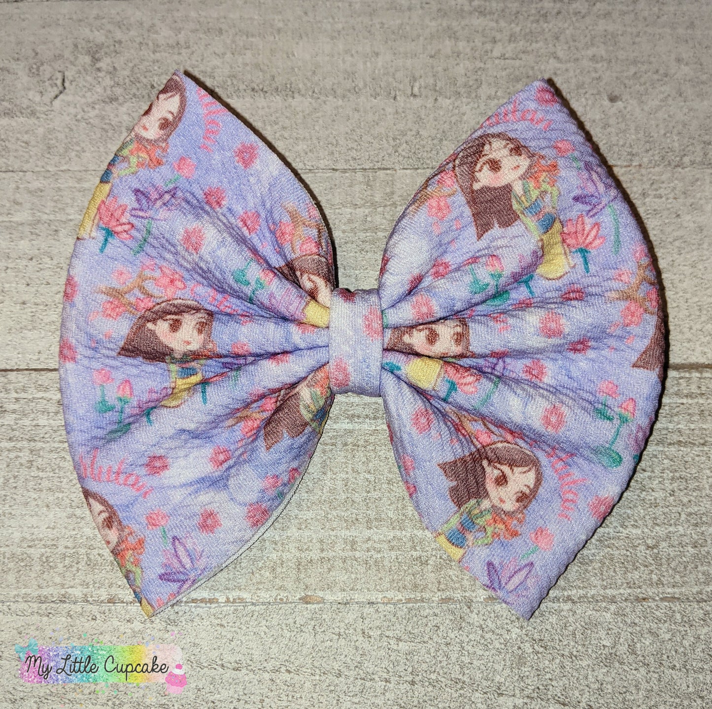 Princess Girls Fabric Bows 5in