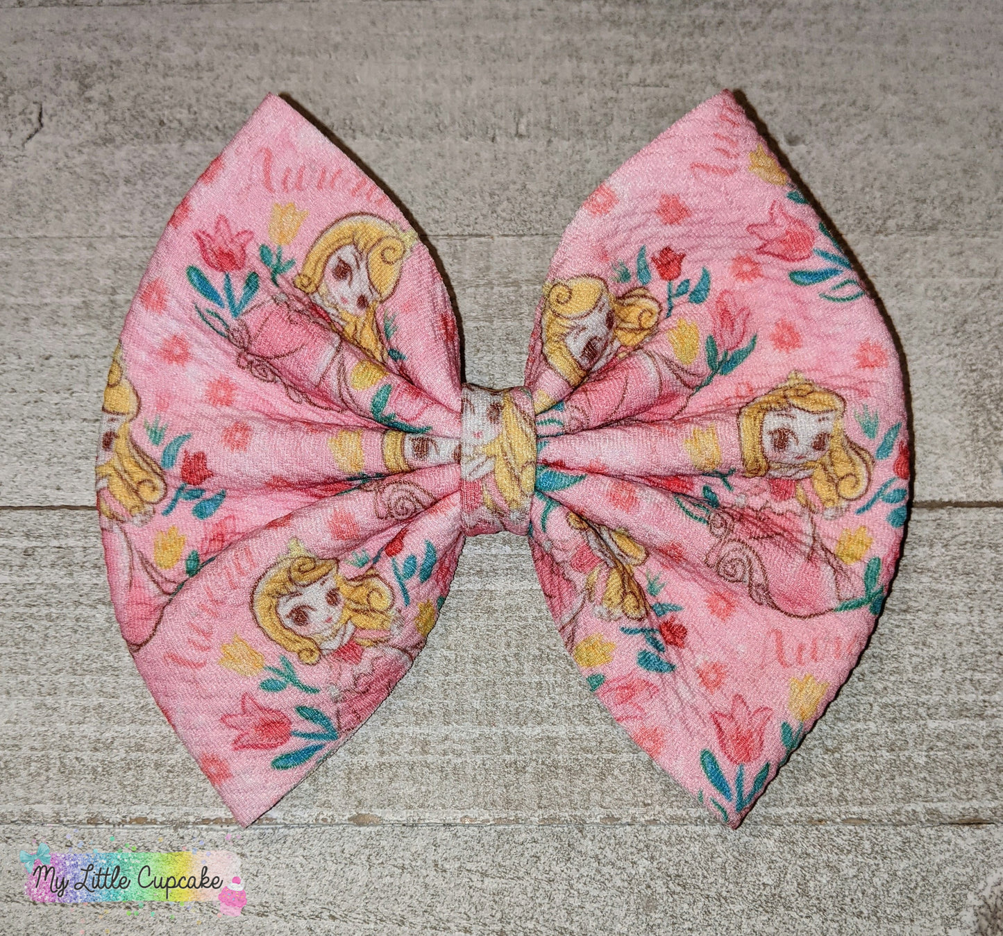 Princess Girls Fabric Bows 5in