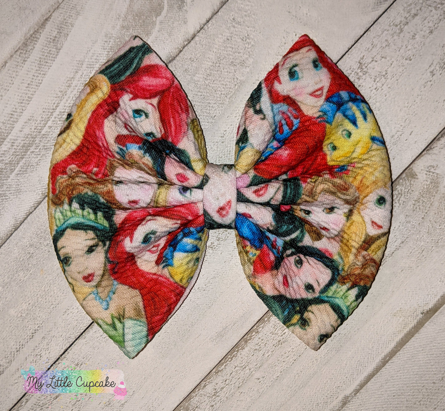 Princess Characters Fabric Bow