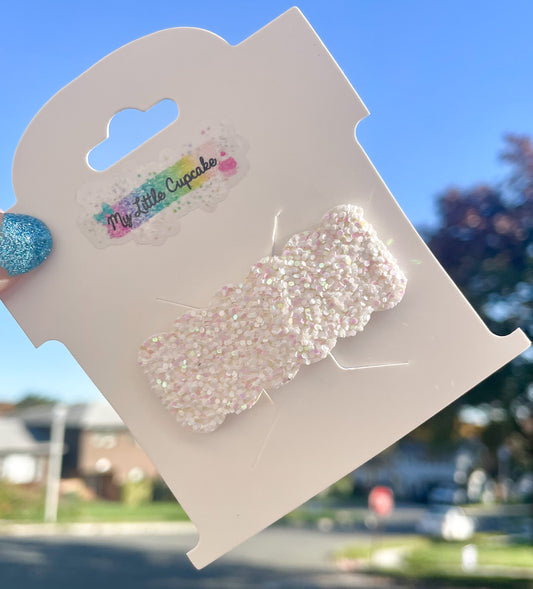 Angel Dust Iredescent Glitter Snap Clip