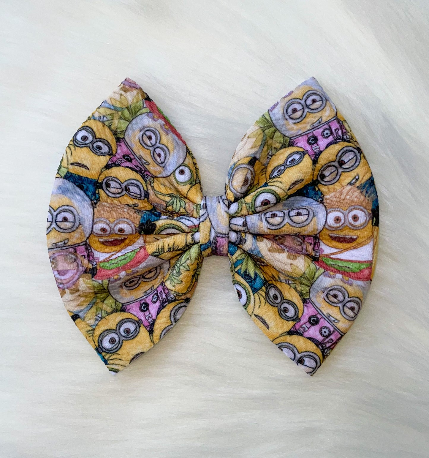 Minions Fabric Bow