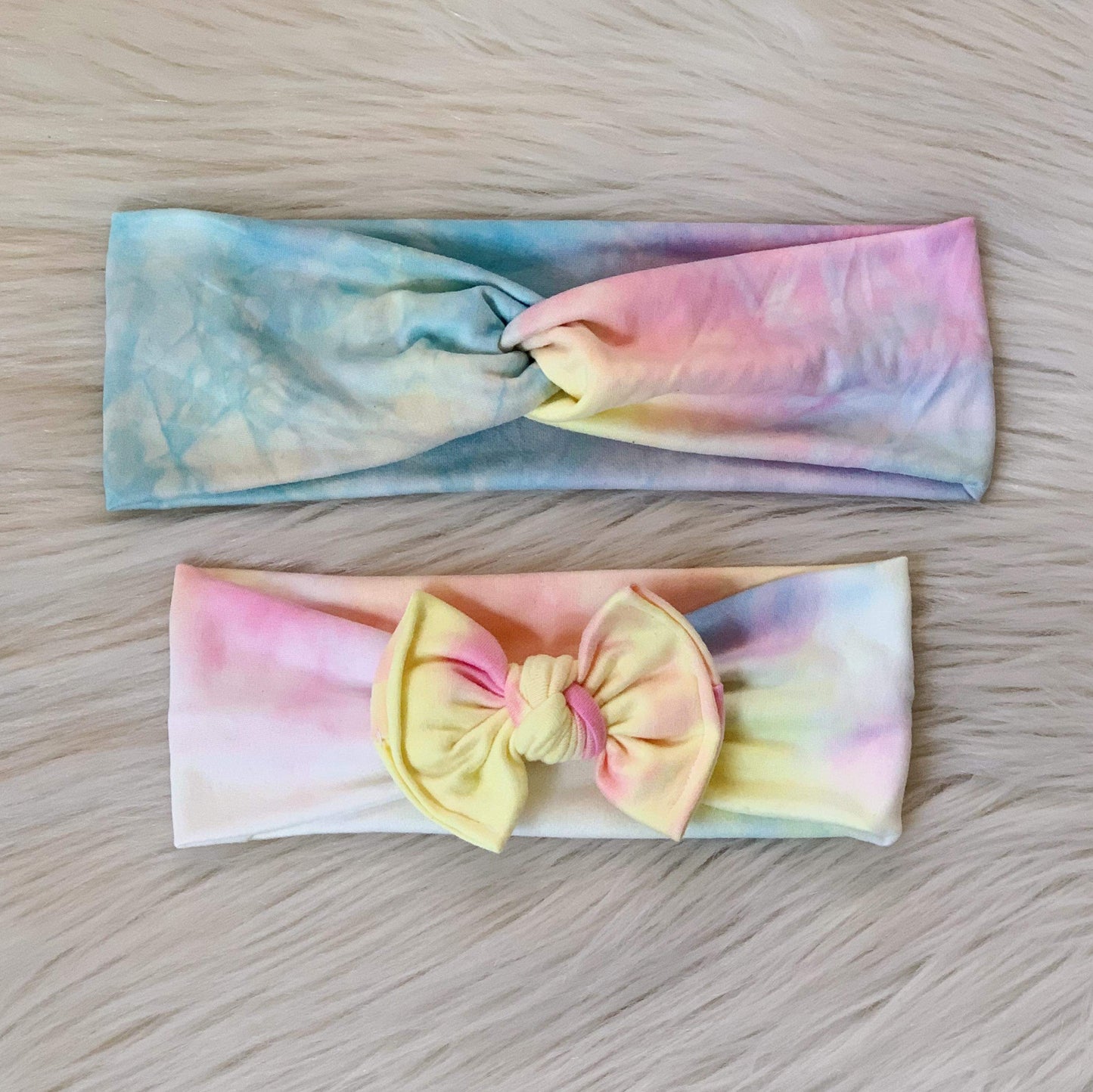 Light Pastel Tie Dye Headband