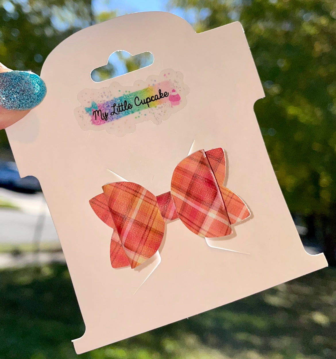 Fall Plaid Bitty Bow