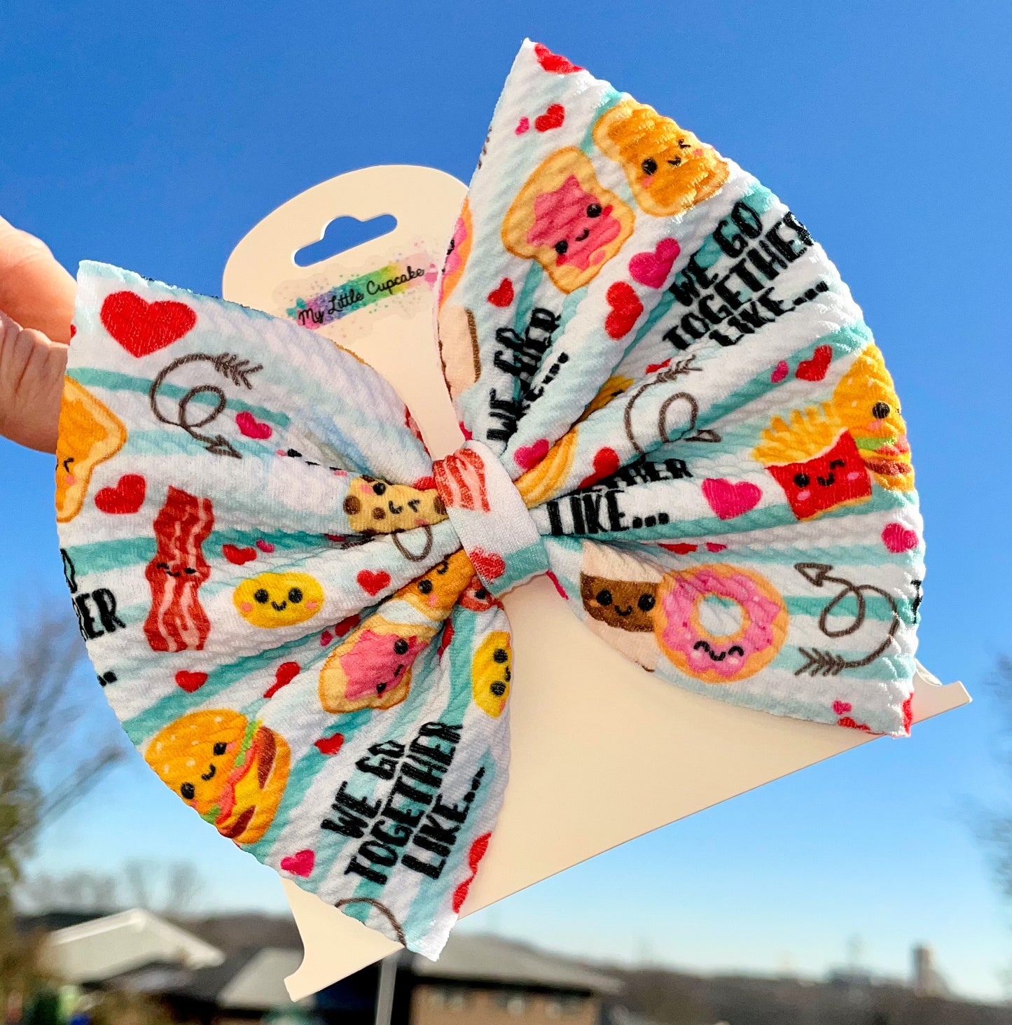 We Go Together Fabric Bow