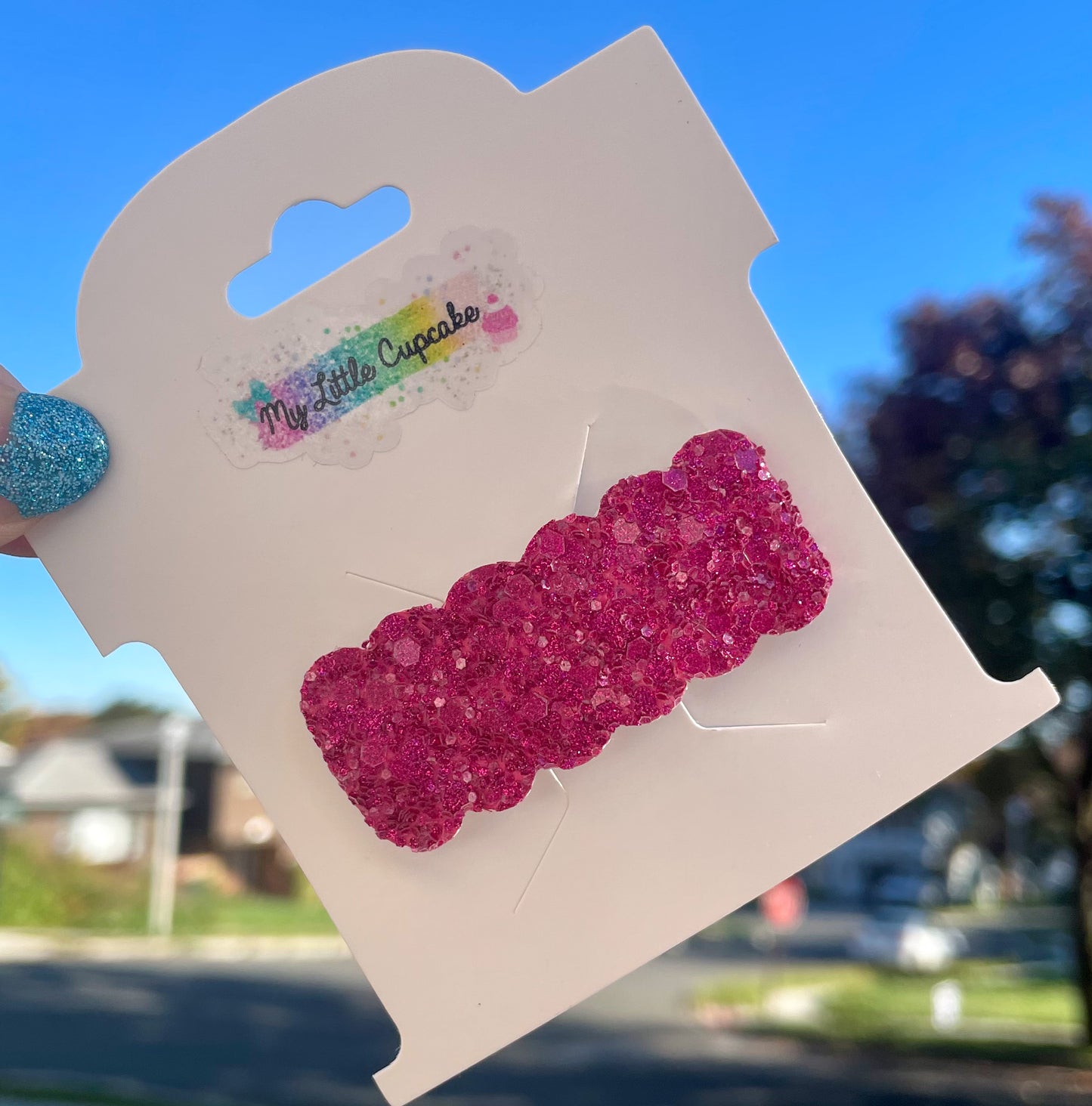 Pink Passion Glitter Snap Clip