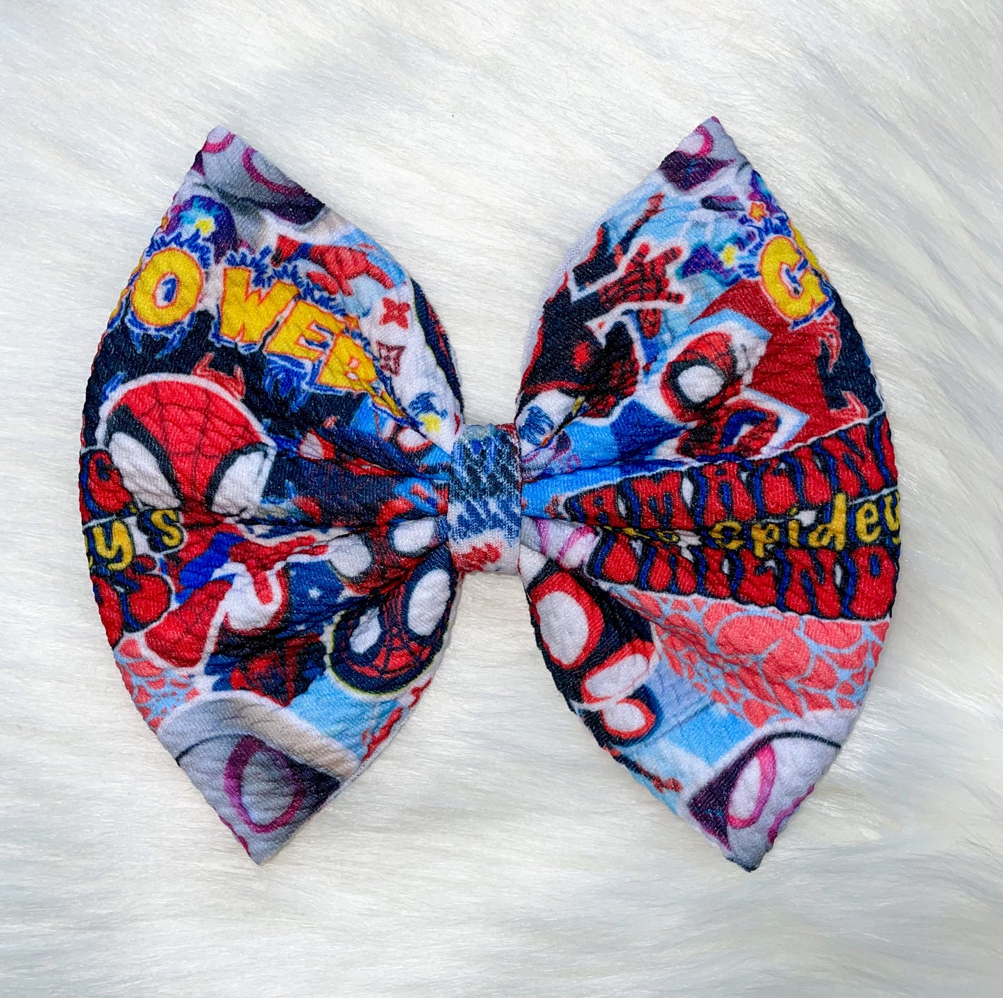 Spidey Fabric Bow