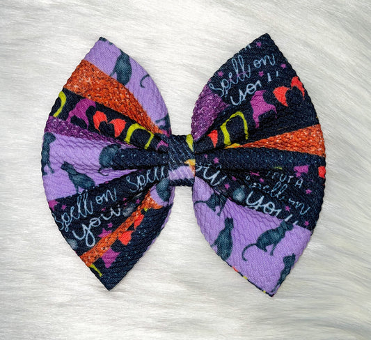 Cast a Spell Brushstrokes Fabric Bow