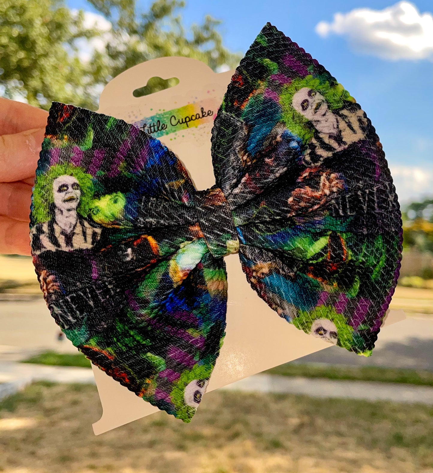 Beetlejuice Fabric Bow