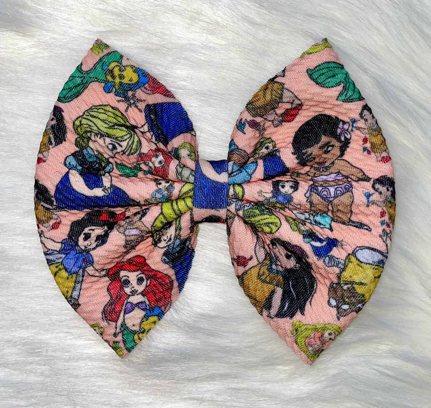 Princess Toddlers Fabric Bow