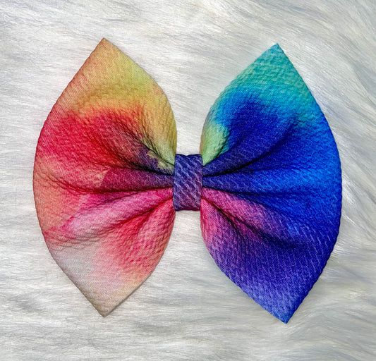 Tie Dye Fabric Bow