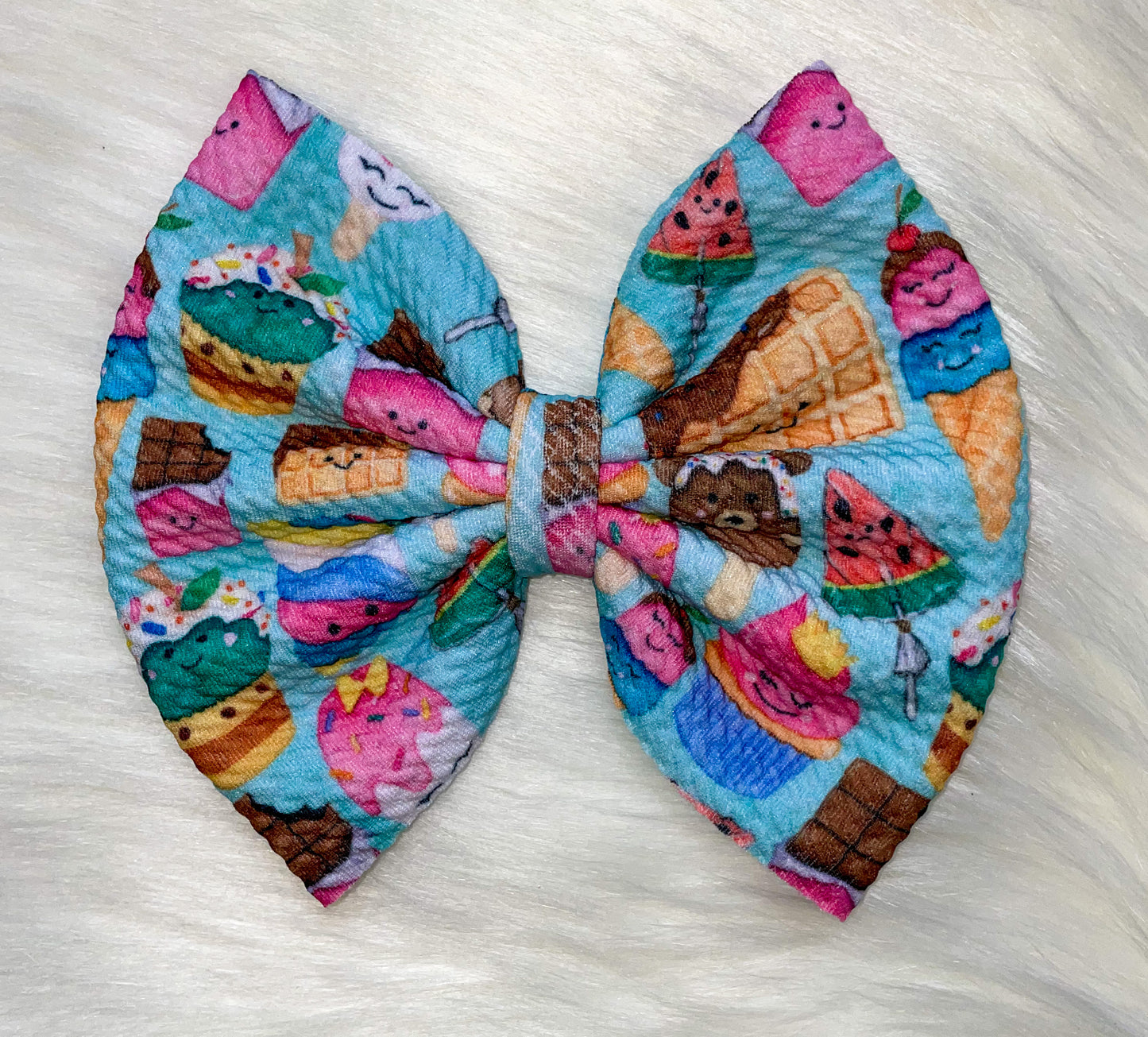 Sweet Treats Fabric Bow